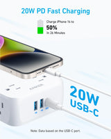 Anker 341 USB Power Strip - rear view | Silarius