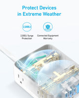 Anker 341 USB Power Strip - detail view | Silarius