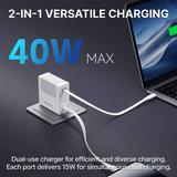 Gitryin Retractable 40W Charger - Lightning Cable - detail view | Silarius