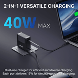 Gitryin Retractable 40W Charger for 3C Devices - detail view | Silarius