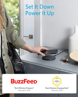 Anker 313 Wireless Charger (Pad) - side view | Silarius