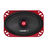 PRO-X 4x6 Mid-Range Loudspeaker with Bullet | 100W RMS 4-Ohm - side view | Silarius