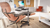 LEVO G2 V16 Rolling Laptop Workstation Stand Cart - WITH MOUSE TRAY and PHONE MOUNT - detail view | Silarius