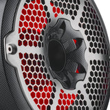10' Marine 2-Way Hybrid Speaker with RGB LED, Compression Driver and Neodymium Magnet | 450W RMS 4-Ohm - rear view | Silarius