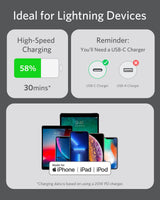 Anker 641 USB-C to Lightning Cable (Flow, Silicone) - detail view | Silarius