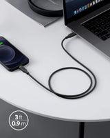 Anker 641 USB-C to Lightning Cable (Flow, Silicone) - detail view | Silarius