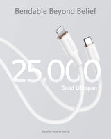 Anker 641 USB-C to Lightning Cable (Flow, Silicone) - detail view | Silarius