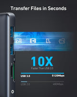 Anker 553 USB-C Hub (8-in-1) - detail view | Silarius