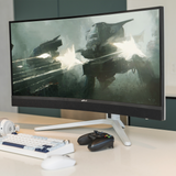 34' Curved Monitor - detail view | Silarius