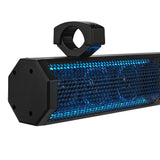 26' Marine Amplified Soundbar with Bluetooth USB & RGB Lighting 6 Speakers 600 Watts - detail view | Silarius