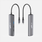 5 in 1 USB C Hub with 4K HDMI - rear view | Silarius