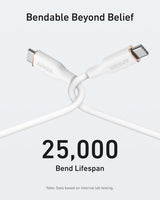 Anker 643 USB-C to USB-C Cable (Flow, Silicone) - detail view | Silarius
