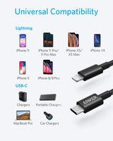 Anker 331 USB-C to Lightning Cable - rear view | Silarius