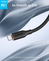 Anker 643 USB-C to USB-C Cable (Flow, Silicone) - side view | Silarius