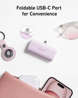 Anker Nano Power Bank (22.5W, Built-In USB-C Connector) - rear view | Silarius