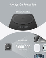 Anker MagGo Wireless Charging Station (Foldable 3-in-1) - detail view | Silarius