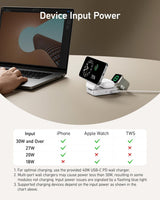 Anker MagGo Wireless Charging Station (Foldable 3-in-1) - detail view | Silarius