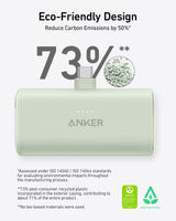 Anker Nano Power Bank (22.5W, Built-In USB-C Connector) - detail view | Silarius
