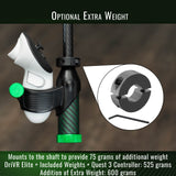 DriVR Elite Mini - Adjustable VR Weighted Golf Club Handle Accessory - Compatible with Quest 2, 3/3s, and Pro - For GOLF+