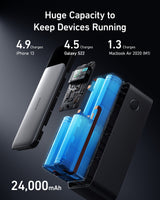 Anker 737 Power Bank (PowerCore 24K) - detail view | Silarius