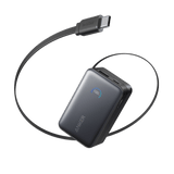 Anker Nano Power Bank (10K, 45W, Built-In Retractable USB-C Cable) - detail view | Silarius