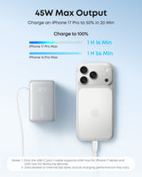Anker Nano Power Bank (10K, 45W, Built-In Retractable USB-C Cable) - rear view | Silarius