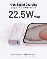 Anker Nano Power Bank (22.5W, Built-In USB-C Connector) - detail view | Silarius