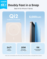 Anker Nano Power Bank (5K, MagGo, Slim) - detail view | Silarius