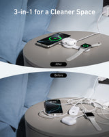 Anker MagGo Wireless Charging Station (3-in-1, Foldable Pad) - detail view | Silarius
