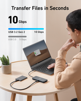 Anker 555 USB-C Hub (8-in-1) - rear view | Silarius