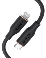Anker 641 USB-C to Lightning Cable (Flow, Silicone) - front view | Silarius