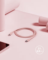 Anker 641 USB-C to Lightning Cable (Flow, 3 ft Silicone) - detail view | Silarius