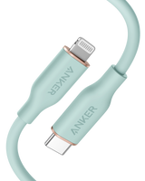 Anker 641 USB-C to Lightning Cable (Flow, Silicone) - detail view | Silarius