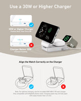 Anker MagGo Wireless Charging Station (Foldable 3-in-1) - detail view | Silarius