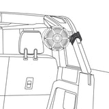 Ford Bronco 6th Gen OEM Roll Bar Clamps for Marine Towers NXL-X and CF-X Series. - rear view | Silarius
