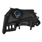 Can-Am Maverick X3 Dashboard Panel Loaded with 6.5' Speaker and Digital Lights - detail view | Silarius