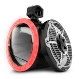 NXL 10' Marine and Powersports Empty Tower LED RGB Lights -Black Carbon Fiber - front view | Silarius