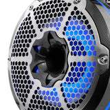 NXL 10' Neodymium Marine and Powersports Towers with Built-in Passive Radiator, 1' Driver and LED R... - side view | Silarius