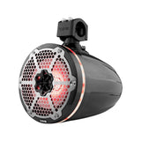 NXL 8" Marine and Powersports Towers LED RGB Lights 125 Watts Rms - Black Carbon Fiber - detail view | Silarius
