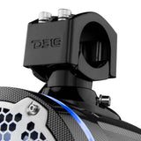 NXL 8" Marine and Powersports Towers LED RGB Lights 125 Watts Rms - Black Carbon Fiber - detail view | Silarius