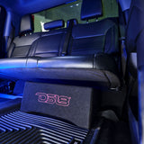 DFPU Under Seat 10' Shallow Subwoofer Enclosure | Sealed, Loaded, 600W RMS @ 2 Ohm - side view | Silarius