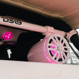 NXL 8' Marine Water Resistant Wakeboard Tower Speakers with Integrated RGB LED Lights 375 Watts - rear view | Silarius