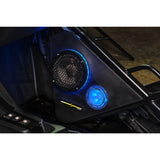 Polaris Slingshot Front Kick Empty Panel Pods With Digital LED Lights fits 2 x 6.5' Speakers and 2 ... - side view | Silarius