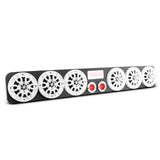 39' High Density ABS Universal Enclosure 6 x 4' and 2 x 2.3' Tweeters (Speakers Not Included) - side view | Silarius