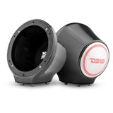 6.5' Universal Flat Mount Kick Panel Speaker Pod - Jet Skis, Jeeps, Motorcycles - RGB LED Lights - detail view | Silarius