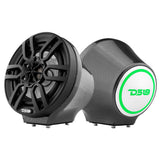 6.5' Universal Flat Mount Kick Panel Speaker Pod - Jet Skis, Jeeps, Motorcycles - RGB LED Lights - detail view | Silarius