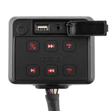 Marine And Powersports Waterproof Receiver Enclosure with Bluetooth, AUX Input, USB Player and Cont... - side view | Silarius