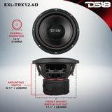 EXL 12 Subwoofer Triple Stack with Reinforced Cone 2000 Watts RMS 3 Dvc 4-Ohm - detail view | Silarius