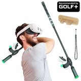 DriVR Elite - Adjustable VR Weighted Golf Club Handle Accessory - Compatible with Quest 2, 3/3s, a... - front view | Silarius