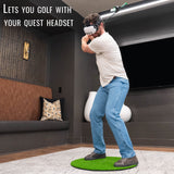 DriVR Elite - Adjustable VR Weighted Golf Club Handle Accessory - Compatible with Quest 2, 3/3s, an... - side view | Silarius